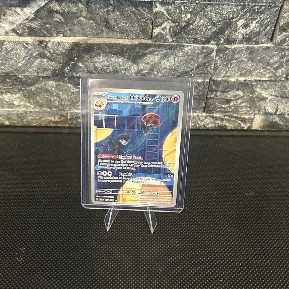 Pokemon Team Rocket’s Orbeetle 198/182 IR Holo from the Destined Rivals set M/NM